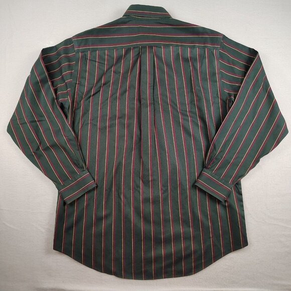 Brooks Brothers Cotton 1818 Black Striped Button Down Shirt Mens Medium - Picture 2 of 7